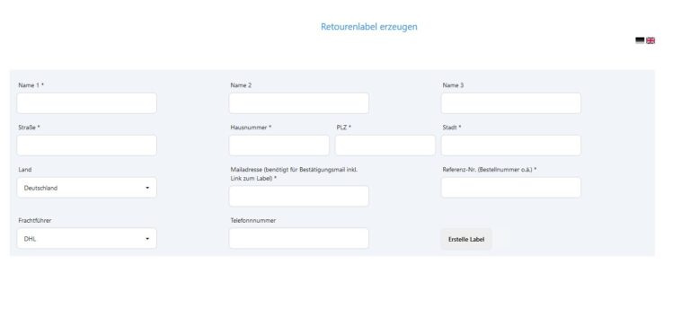 Retourenportal